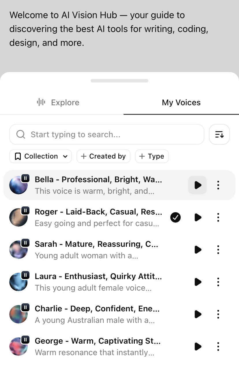 ElevenLabs in use